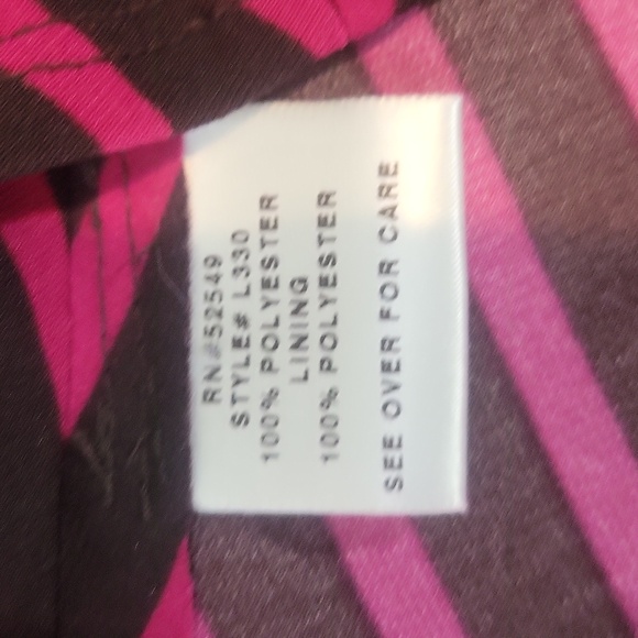 LAUNDRY by SHELLI SEGAL Brown Black Striped Drop Waist V-neck Sleeveless Dress - Picture 13 of 14